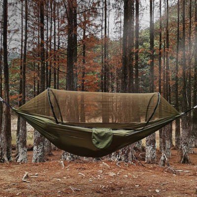 Hammock with pop-up mousquito net